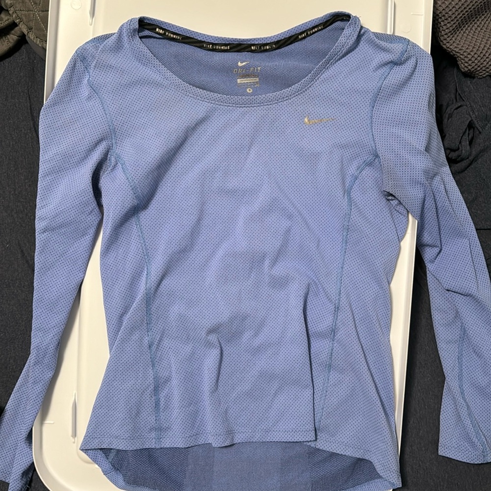 Nike dry fit dri fit long sleeve running shirt top